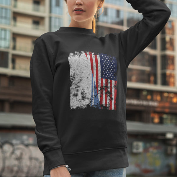 Altai Republic USA Flag - Half American Sweatshirt