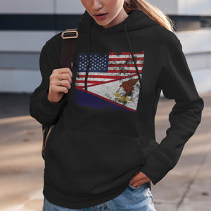 American Samoa USA Flag Hoodie
