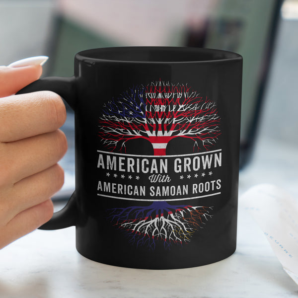 American Grown American Samoan Roots Flag Mug