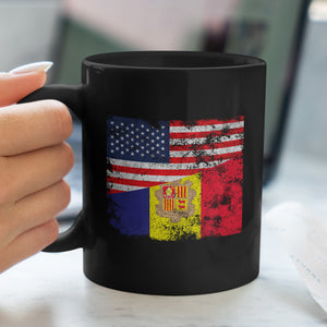 Andorra USA Flag Mug