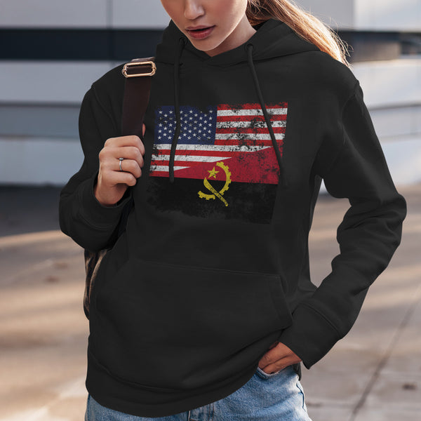 Angola USA Flag Hoodie