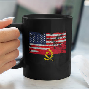 Angola USA Flag Mug