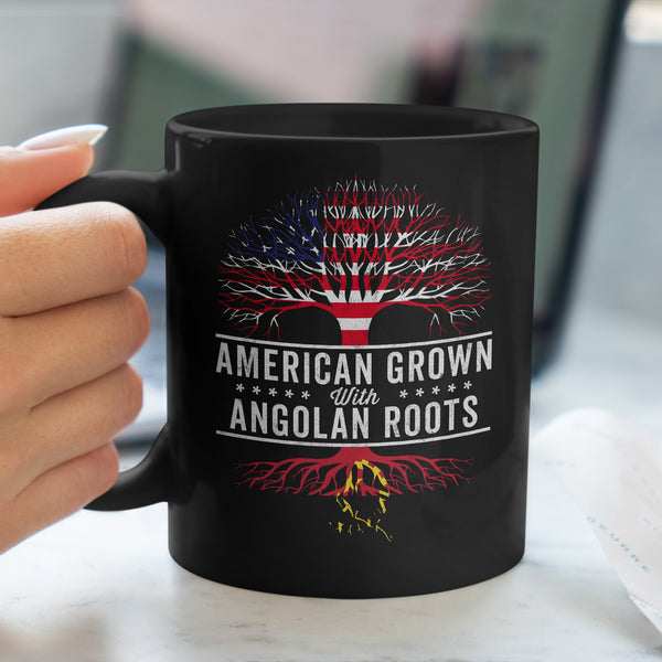 American Grown Angolan Roots Flag Mug