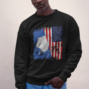 Antarctica USA Flag - Half American Sweatshirt
