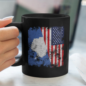 Antarctica USA Flag - Half American Mug
