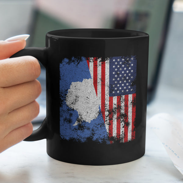 Antarctica USA Flag - Half American Mug