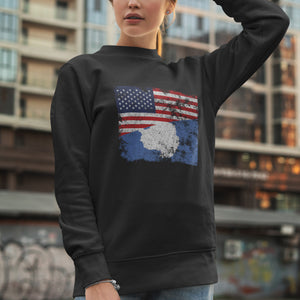 Antarctica USA Flag Sweatshirt