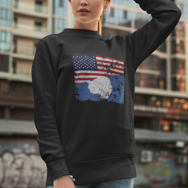 Antarctica USA Flag Sweatshirt