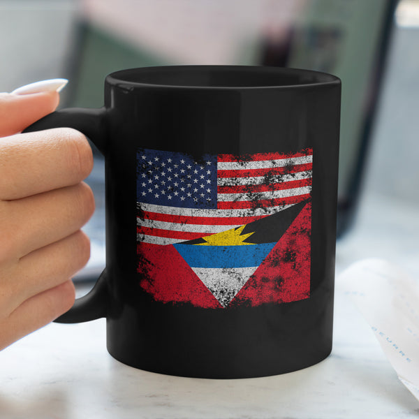 Antigua and Barbuda USA Flag Mug