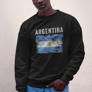 Argentina Flag Vintage Argentinian Flag Sweatshirt