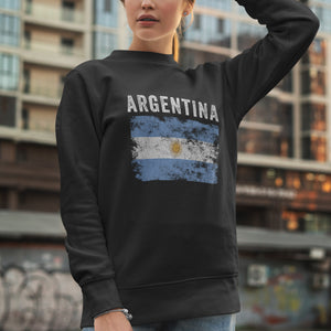 Argentina Flag Vintage Argentinian Flag Sweatshirt