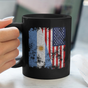 Argentina USA Flag - Half American Mug