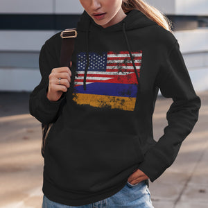 Armenia USA Flag Hoodie