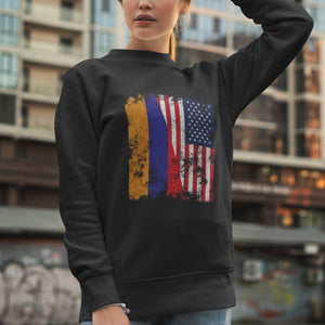 Armenia USA Flag - Half American Sweatshirt