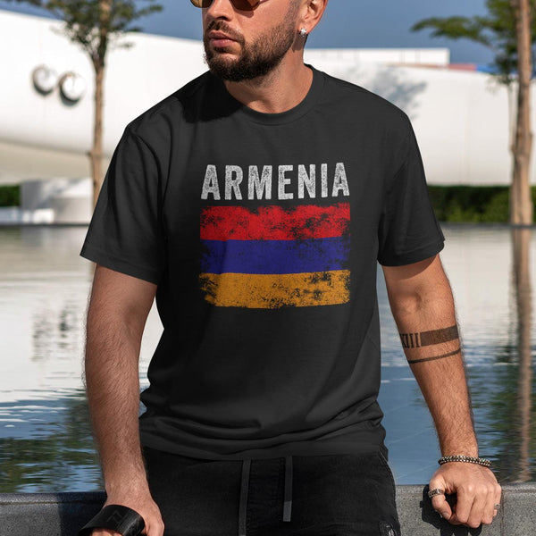 Armenia Flag Distressed - Armenian Flag T-Shirt