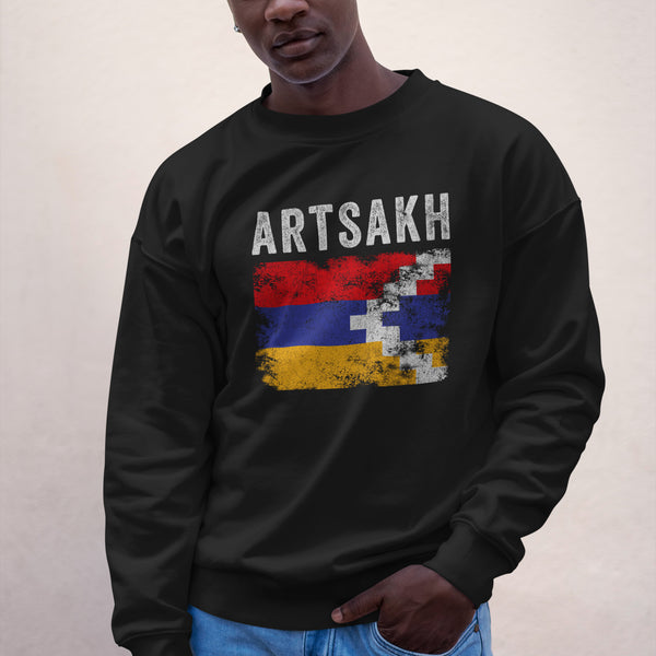 Artsakh Flag Distressed - Artsakhi Flag Sweatshirt