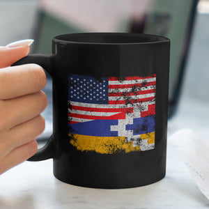 Artsakh USA Flag Mug