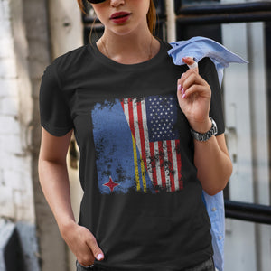 Aruba USA Flag - Half American T-Shirt