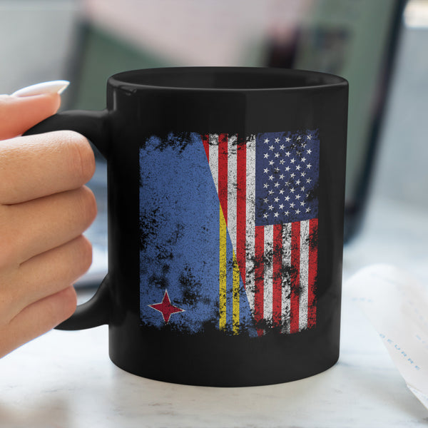 Aruba USA Flag - Half American Mug