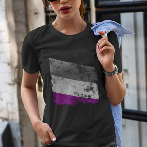 Asexual Flag - Distressed LGBT+ T-Shirt