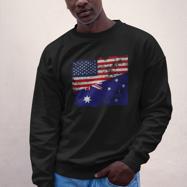 Australia USA Flag Sweatshirt