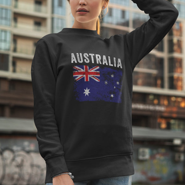 Australia Flag Vintage - Australian Flag Sweatshirt