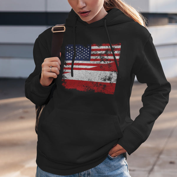 Austria USA Flag Hoodie