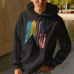 Bahamas USA Flag - Half American Hoodie