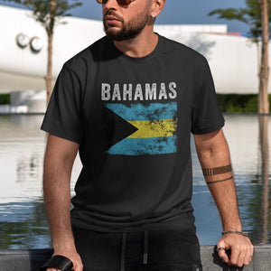 Bahamas Flag Distressed - Bahamian Flag T-Shirt