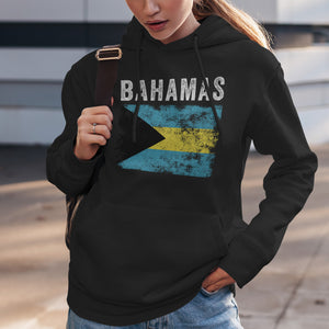 Bahamas Flag Distressed - Bahamian Flag Hoodie
