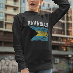 Bahamas Flag Distressed - Bahamian Flag Sweatshirt
