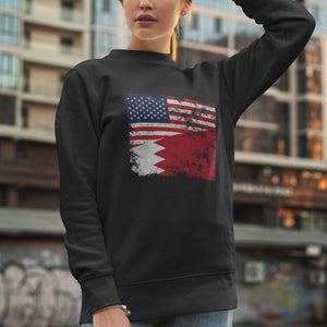 Bahrain USA Flag Sweatshirt