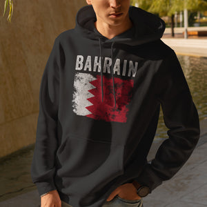 Bahrain Flag Distressed - Bahraini Flag Hoodie