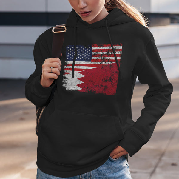 Bahrain USA Flag Hoodie