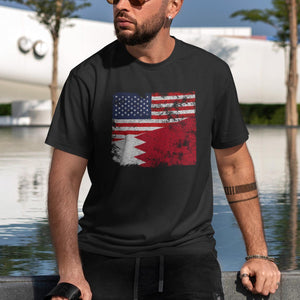 Bahrain USA Flag T-Shirt