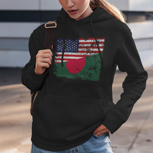 Bangladesh USA Flag Hoodie