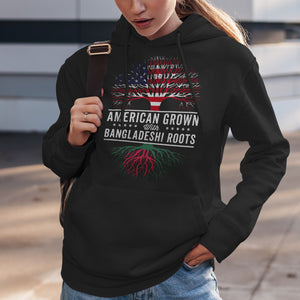 American Grown Bangladeshi Roots Flag Hoodie