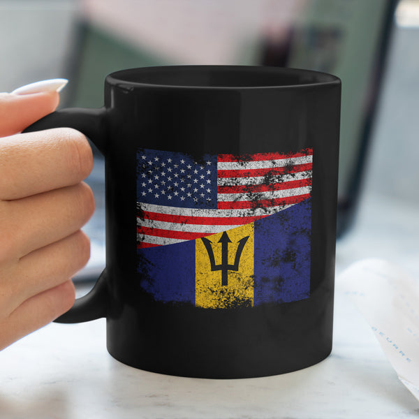 Barbados USA Flag Mug