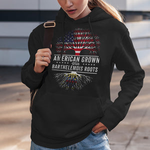 American Grown Barthelemois Roots Flag Hoodie