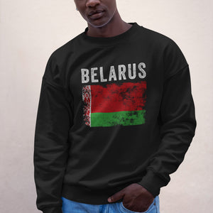 Belarus Flag Distressed Belarusian Flag Sweatshirt