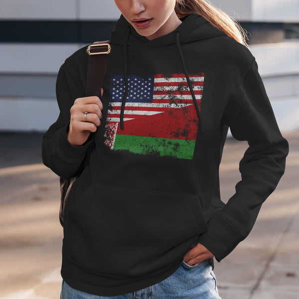 Belarus USA Flag Hoodie