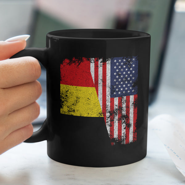Belgium USA Flag - Half American Mug
