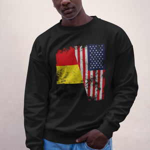 Belgium USA Flag - Half American Sweatshirt