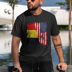 Belgium USA Flag - Half American T-Shirt