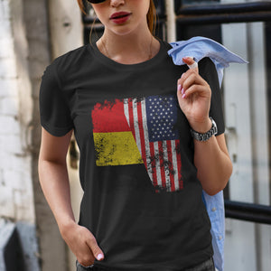 Belgium USA Flag - Half American T-Shirt