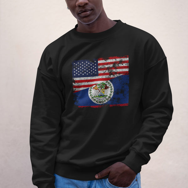 Belize USA Flag Sweatshirt