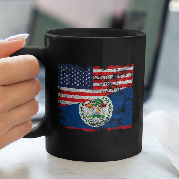 Belize USA Flag Mug