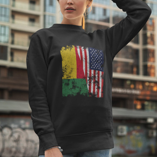 Benin USA Flag - Half American Sweatshirt
