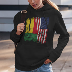 Benin USA Flag - Half American Hoodie