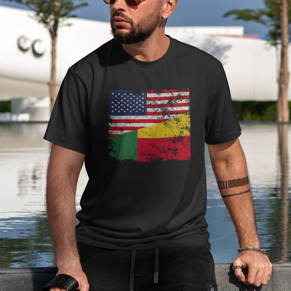 Benin USA Flag T-Shirt